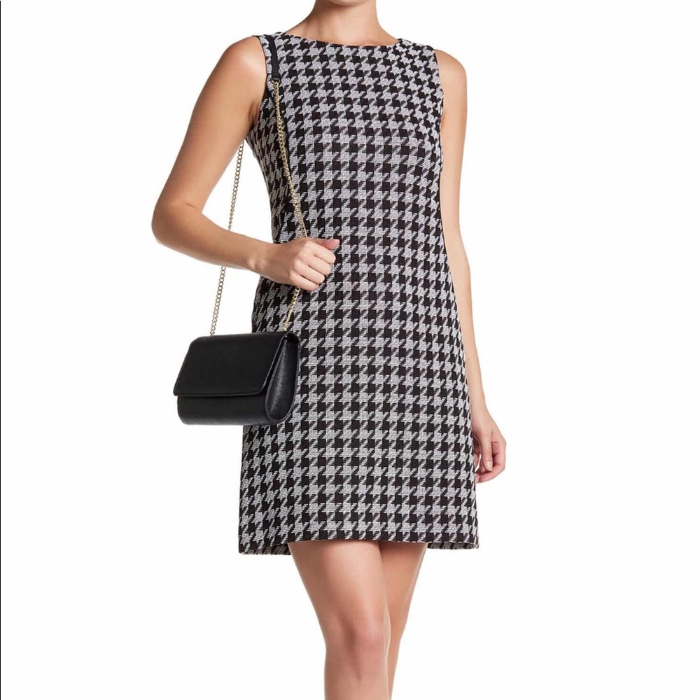 Tahari Houndstooth Sheath Dress